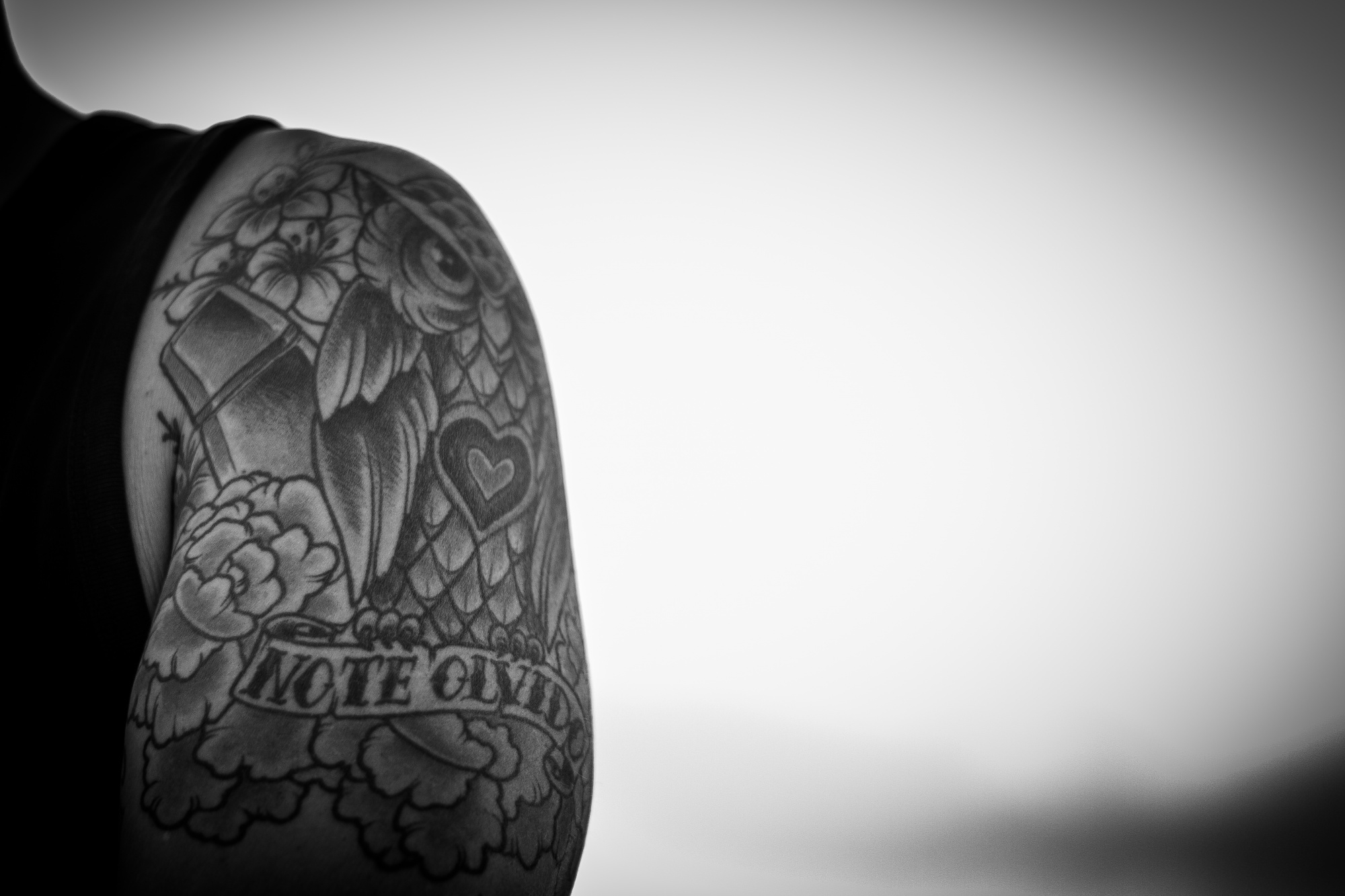 Dry, faded tattoo before tattoo aftercare cream