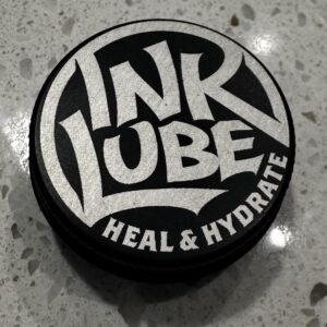 InkLube 1/2 oz travel-size tattoo aftercare cream — closed